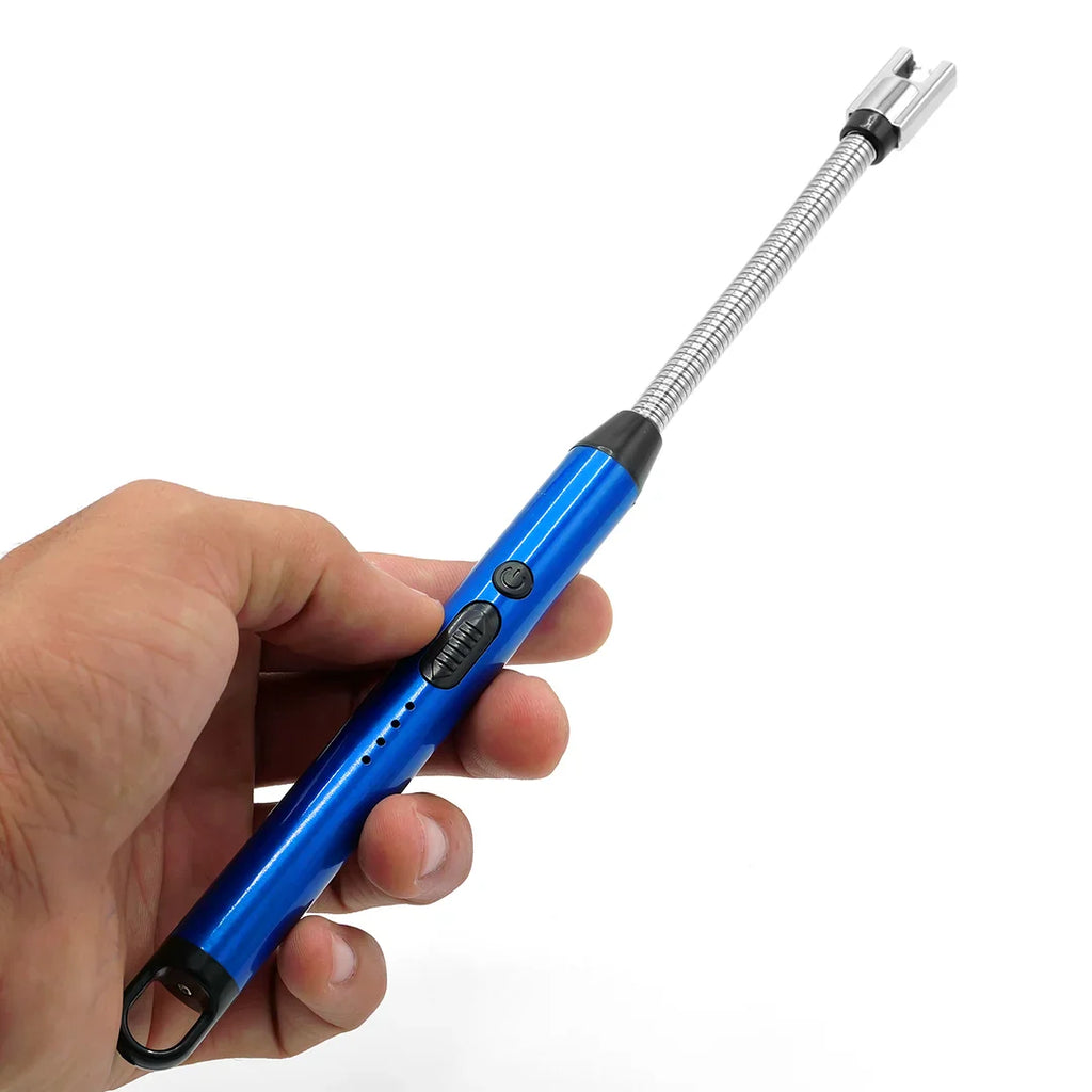 Windproof flameless plasma lighter with flexible neck