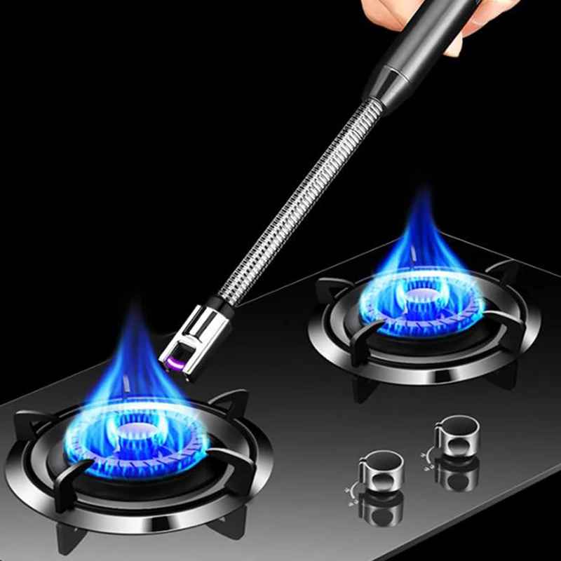 Rechargeable kitchen lighter for BBQ and candles