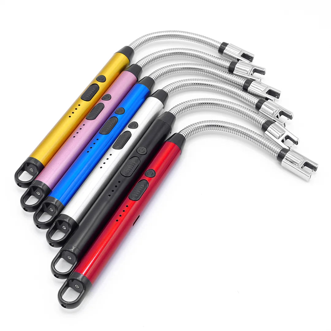 Electric arc lighter with USB charging cable