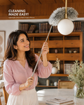 Premium microfiber long handle duster cleaning ceiling fan and hard to reach areas