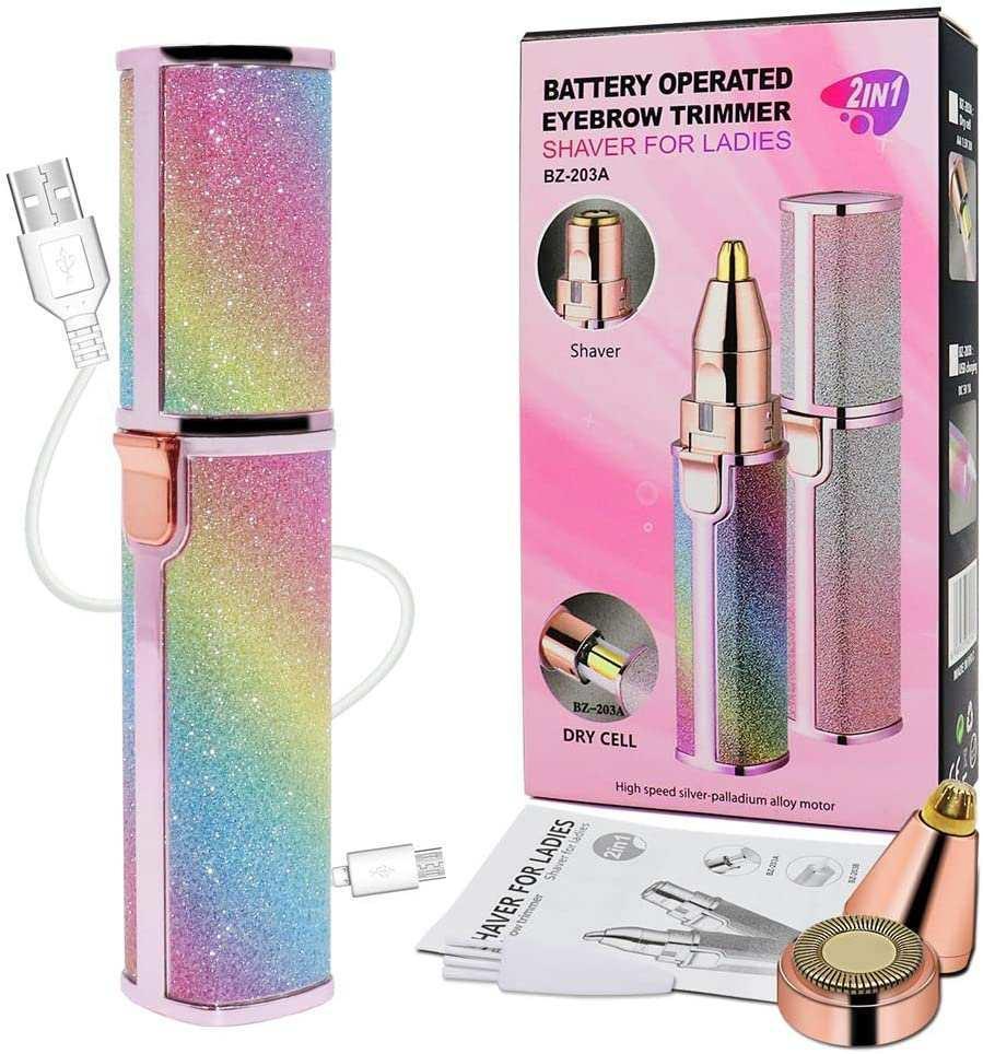 Rechargeable Glitter Brow Trimmer for Home Use