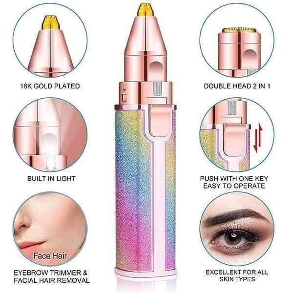 Rechargeable Glitter Brow Trimmer for Home Use