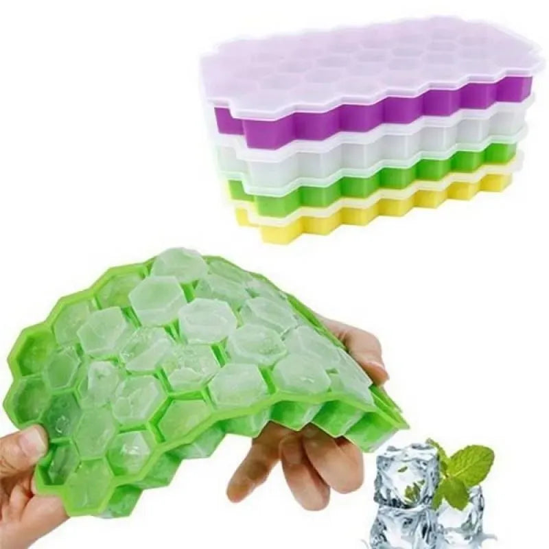 Silicone Ice Cube Tray Multicolor