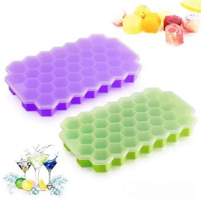 Silicone Ice Cube Tray Multicolor