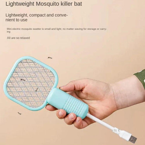 2-in-1 USB Rechargeable Electric Mosquito Killer Lamp & Swatter