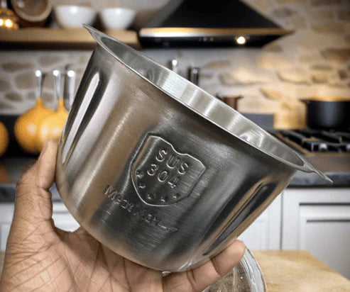 Manual Push Vegetable Chopper with Stainless Steel Bowl | Multi-Purpose Food & Onion Chopper